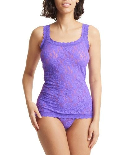 Hanky Panky Signature Lace Unlined Cami Boxed - Purple