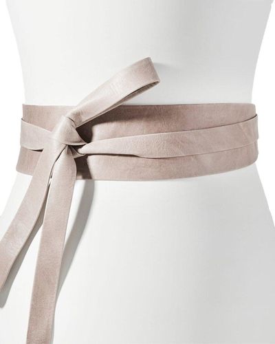 Ada Classic Wrap Leather Belt - White