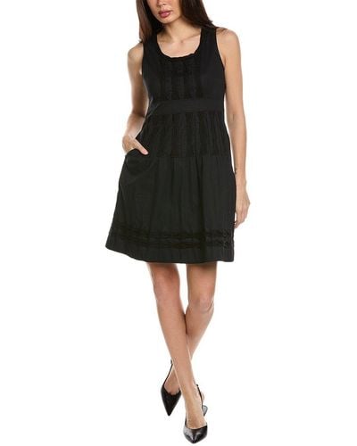 Frances Valentine Ribbon A-line Dress - Black