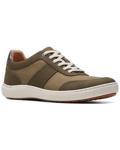 Clarks Nalle Fern Leather Sneaker - Brown