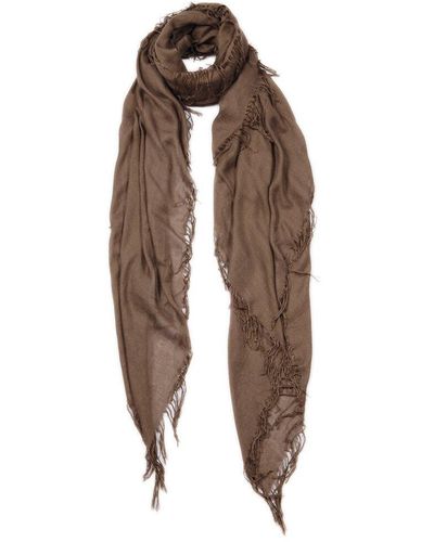 Blue Pacific Tissue Cashmere-blend Scarf - Brown