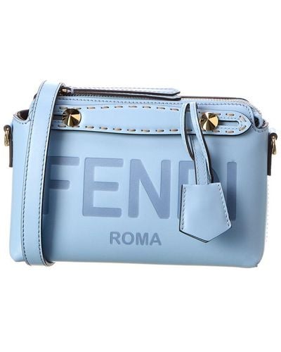 Fendi By The Way Mini Leather Shoulder Bag - Blue
