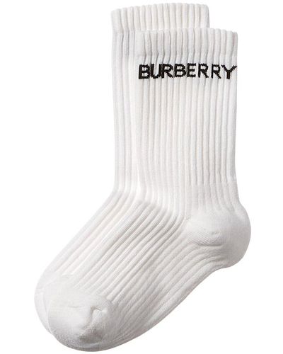 Burberry Logo Socks - White