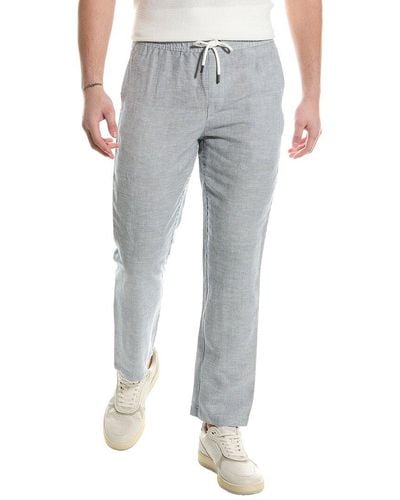 Onia Air Linen-blend Pull-on Pant - Gray