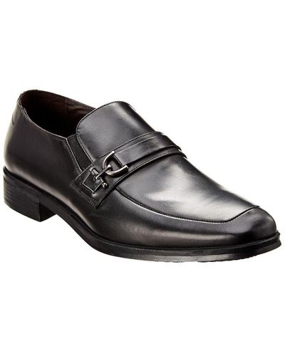 M by Bruno Magli Pedro Leather Loafer - Black