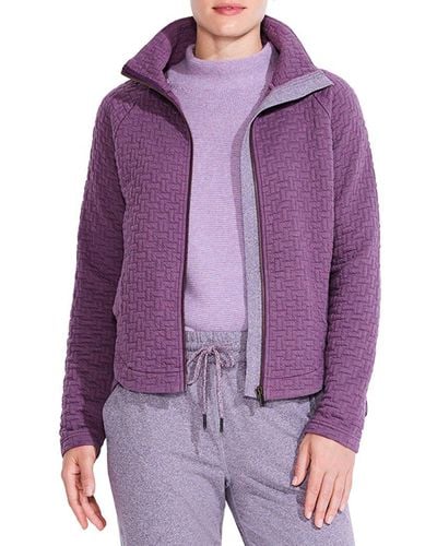NIC+ZOE Nic+zoe All Year Quilted Jacket - Purple