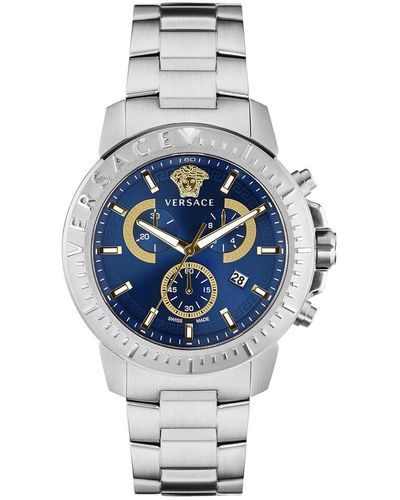 Versace New Chrono Watch - Metallic