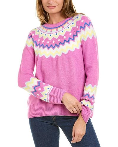 Vince Camuto Fairisle Cozy Sweater - Pink