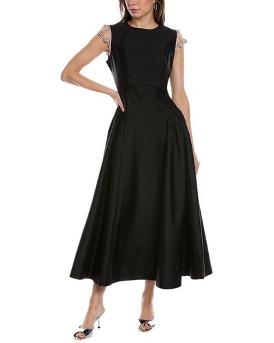 Rachel Gilbert Bambi Silk & Wool-blend Dress - Black