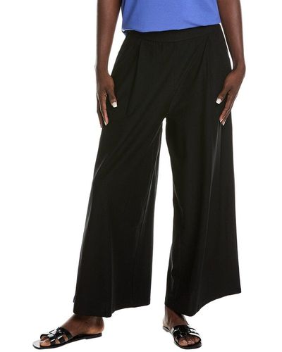 Eileen Fisher Wide Ankle Pant - Black