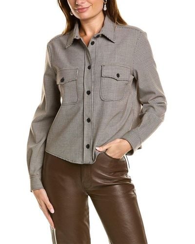 Piazza Sempione Wool-blend Blouse - Gray