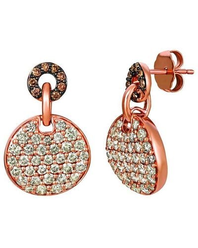 Le Vian Le Vian 14k Strawberry Gold 1.49 Ct. Tw. Diamond Earrings - Multicolour