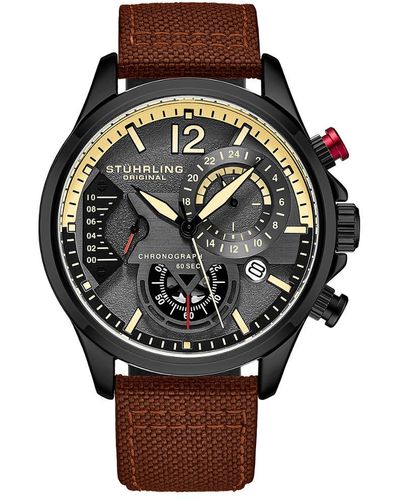 Stuhrling Stuhrling Original Aviator Watch - Black