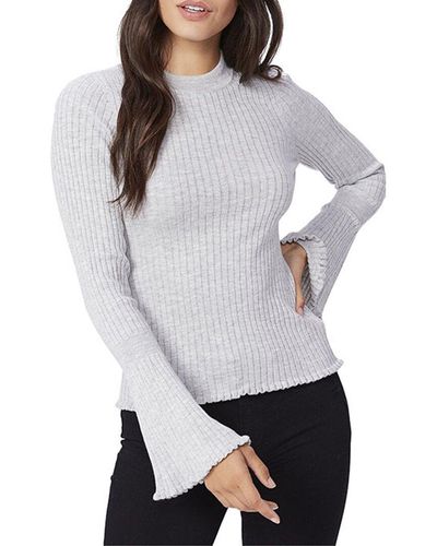 PAIGE Iona Silk-blend Sweater - Gray