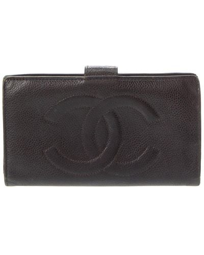 Chanel Caviar Leather Cc Wallet (Authentic Pre-Owned) - Black