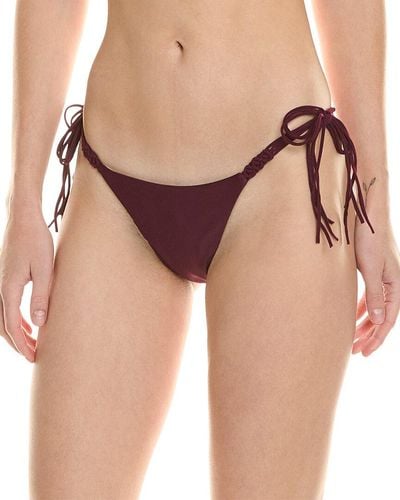 PQ Swim Mila Tie Teeny Bikini Bottom - Brown