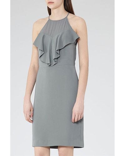 Reiss River Mini Dress - Gray
