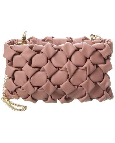 Persaman New York Lucille Leather Clutch - Pink
