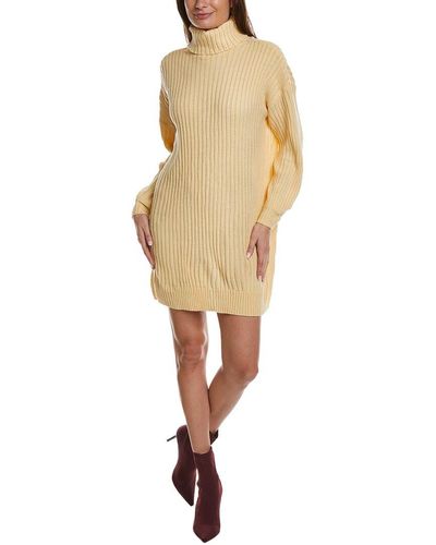 HL Affair Turtleneck Sweaterdress - Natural