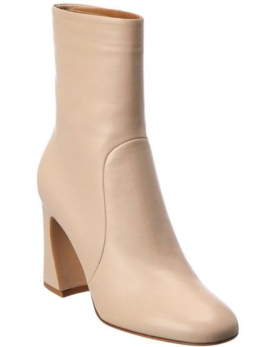 Gianvito Rossi 85 Leather Boot - Natural