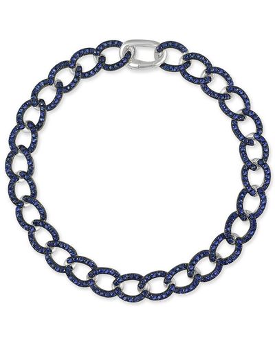 Sabrina Designs 14k 3.27 Ct. Tw. Sapphire Link Bracelet - Blue