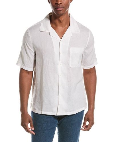 Onia Jack Air Linen-blend Shirt - White
