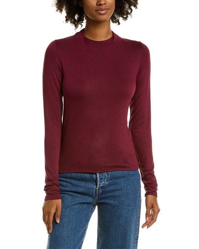 Vince Draped Neck T-shirt - Red