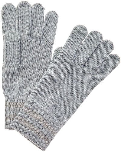 Lord + Taylor Varsity Stripe Wool-blend Gloves - Grey