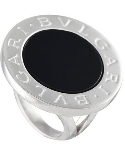 BVLGARI 18K Onyx Ring (Authentic Pre-Owned) - Black