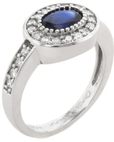 Cartier Platinum 1.24 Ct. Tw. Diamond & Sapphire Ring (Authentic Pre-Owned) - White