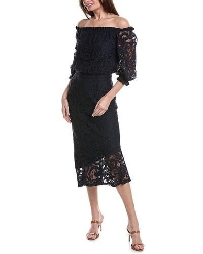 Nanette Lepore Valentina Re-embroidered Maxi Dress - Black
