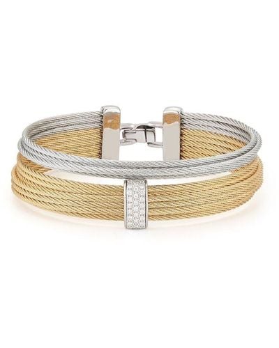 Alor Classique 18k 0.25 Ct. Tw. Diamond Bangle Bracelet - White