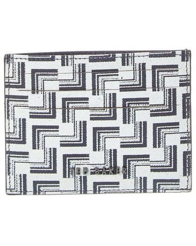 Ted Baker Given Leather Card Holder - Grey