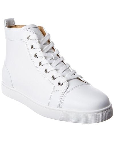 Christian Louboutin Men's Louis Starlight Patent Leather High-Top Sneakers  - Bergdorf Goodman