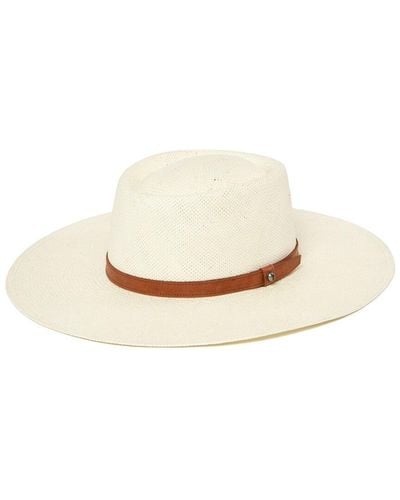 Frye Straw Boater Hat - White