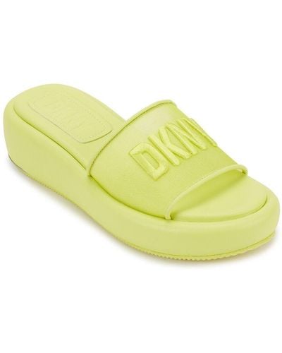 DKNY Odina Platform Slide - Yellow