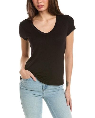 Tahari Double Layer T-shirt - Black