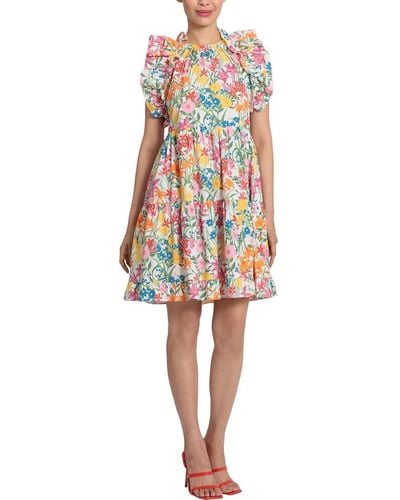 Maggy London Floral Dress - White