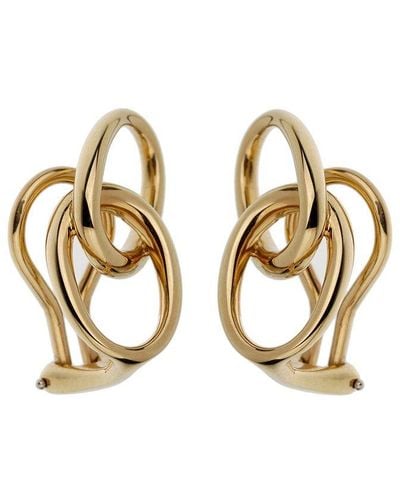 Tiffany & Co. 18K Double Clip-On Hoops (Authentic Pre-Owned) - Metallic