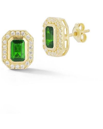Glaze Jewelry 14k Over Silver Earrings - Green