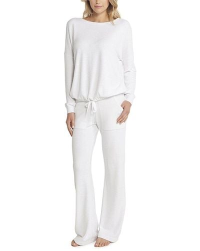 Barefoot Dreams Ccul Slouchy Pullover - White