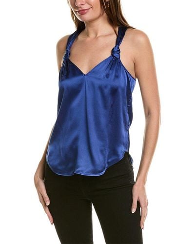Go> By Go Silk Go> By Gosilk Tied Up In Knots Top - Blue