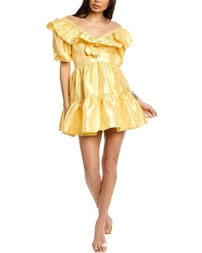 Sister Jane Starfish Ruffle Mini Dress - Yellow