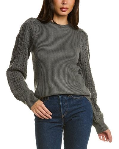 Splendid Phoebe Wool-blend Sweater - Gray