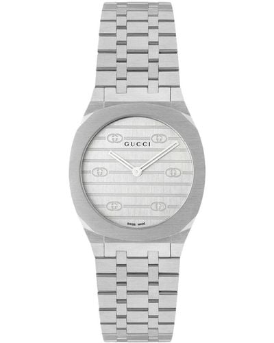 Gucci Ya163501 25h Stainless-steel Quartz Watch - Metallic