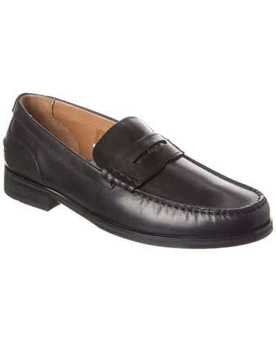 Mens Black Penny Loafers