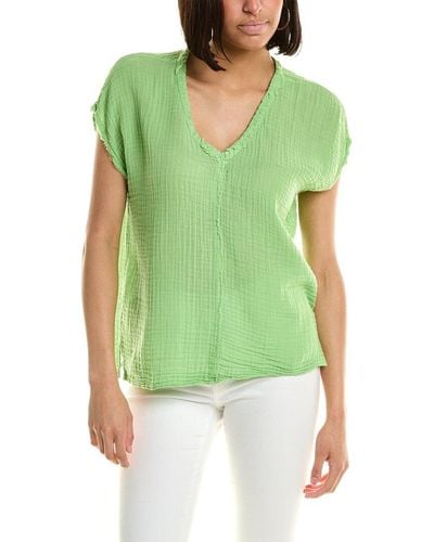 Michael Stars Draya V-neck T-shirt - Green