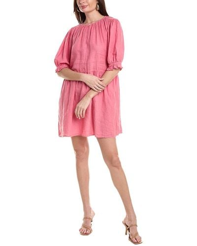 Velvet By Graham & Spencer Kailani Linen Mini Dress - Pink