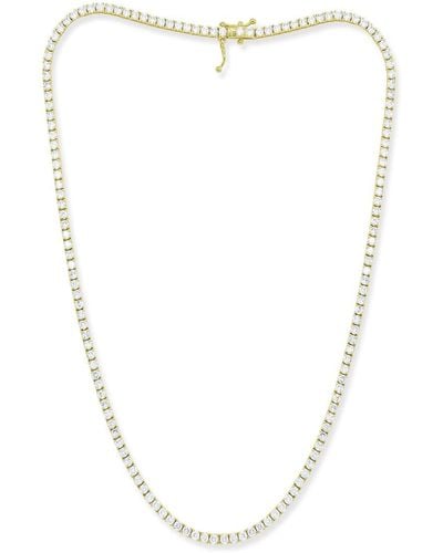 Diana M. Jewels Fine Jewelry 14k 8.00 Ct. Tw. Diamond Tennis Necklace - White