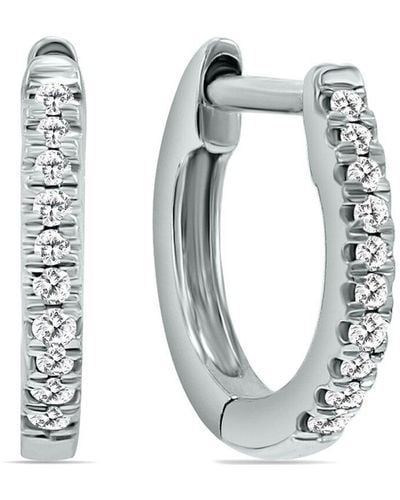 Diamond Select Cuts 14K 0.75 0.75 Ct. Tw. Diamond Hoop Earrings - White
